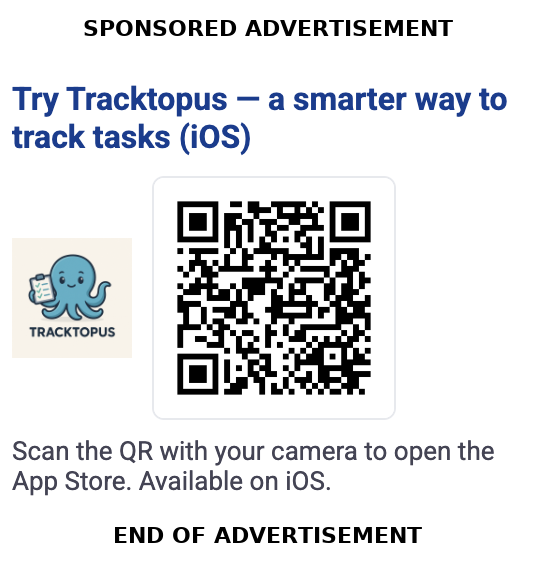 Tracktopus — a smarter way to track tasks (iOS)